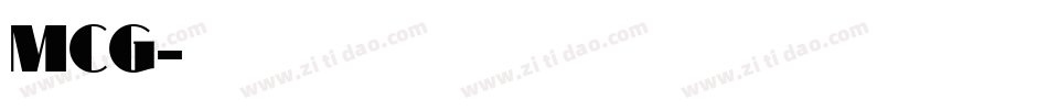 MCG字体转换
