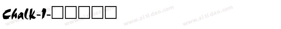 Chalk-1字体转换