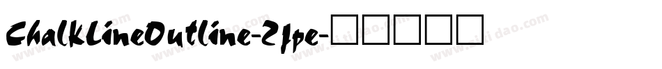 ChalkLineOutline-2jpe字体转换