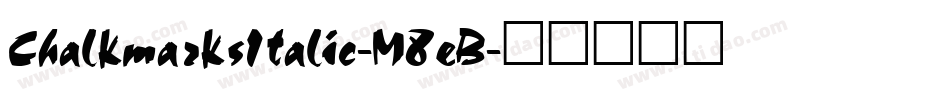 ChalkmarksItalic-M8eB字体转换