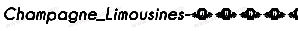 Champagne_Limousines字体转换