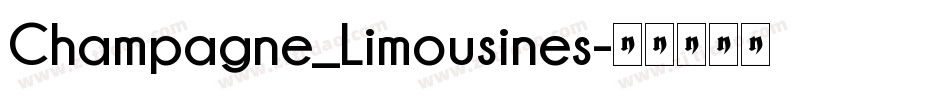 Champagne_Limousines字体转换