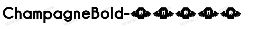 ChampagneBold字体转换