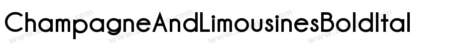 ChampagneAndLimousinesBoldItalic-dqex字体转换