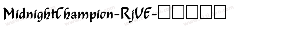 MidnightChampion-RjVE字体转换