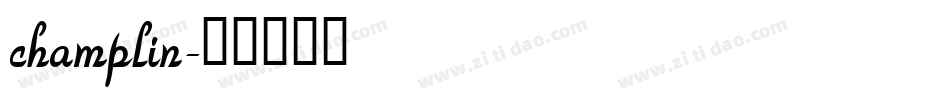 champlin字体转换