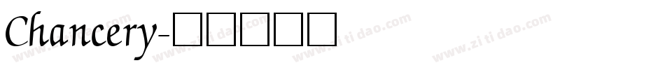 Chancery字体转换