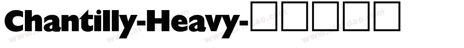 Chantilly-Heavy字体转换