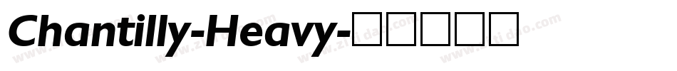 Chantilly-Heavy字体转换