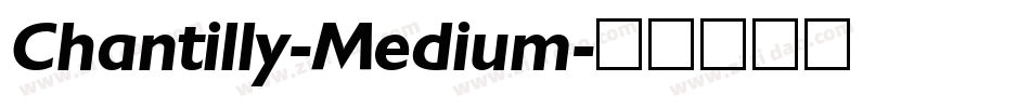 Chantilly-Medium字体转换