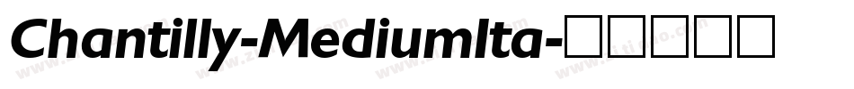Chantilly-MediumIta字体转换