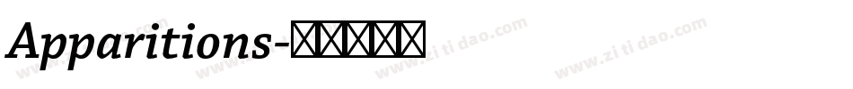 Apparitions字体转换