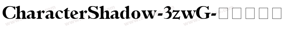 CharacterShadow-3zwG字体转换
