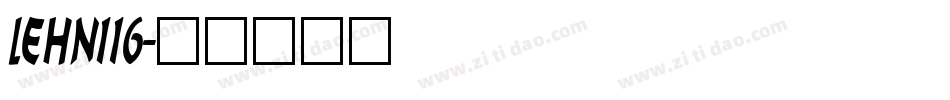 LEHN116字体转换