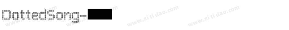 DottedSong字体转换