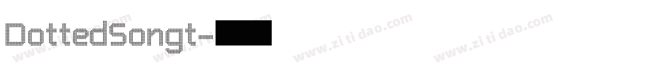 DottedSongt字体转换