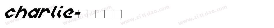 charlie字体转换