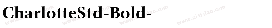 CharlotteStd-Bold字体转换