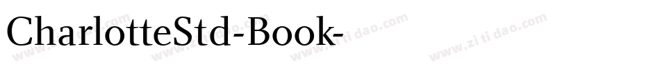 CharlotteStd-Book字体转换