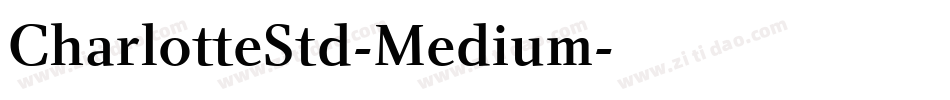 CharlotteStd-Medium字体转换