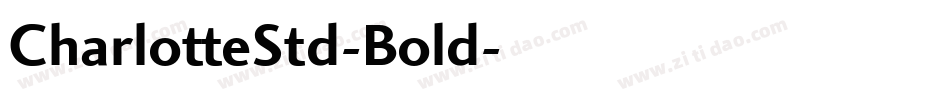 CharlotteStd-Bold字体转换
