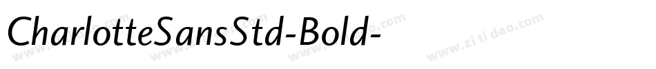 CharlotteSansStd-Bold字体转换