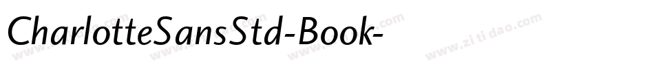 CharlotteSansStd-Book字体转换