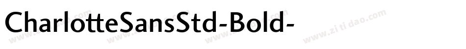 CharlotteSansStd-Bold字体转换