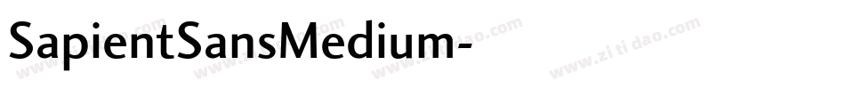 SapientSansMedium字体转换