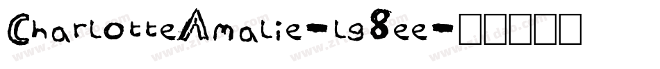 CharlotteAmalie-lg8ee字体转换