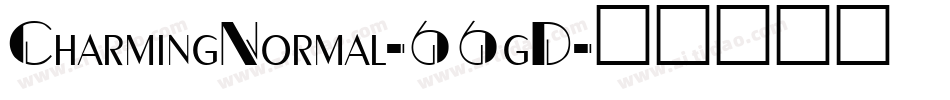 CharmingNormal-66gD字体转换