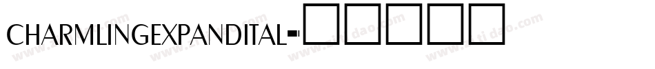 charmlingexpandital字体转换