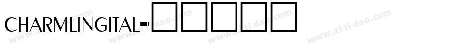 charmlingital字体转换