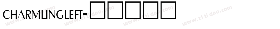 charmlingleft字体转换