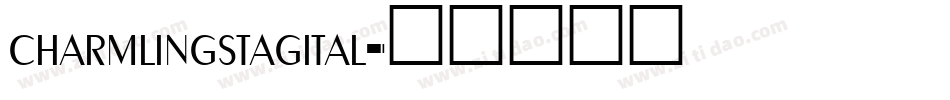 charmlingstagital字体转换