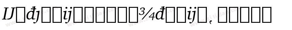 ExtensionBookItalic字体转换