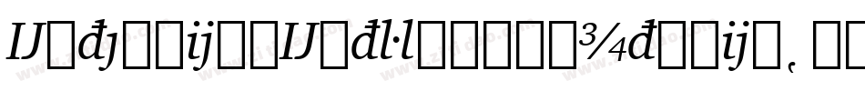 ExtensionExtraBoldItalic字体转换