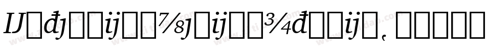 ExtensionMediumItalic字体转换