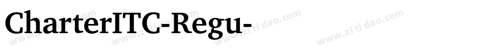 CharterITC-Regu字体转换