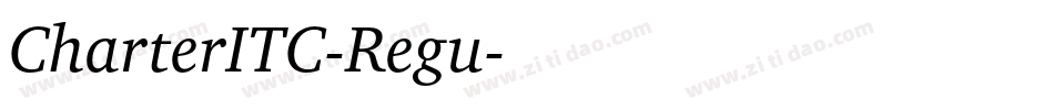 CharterITC-Regu字体转换