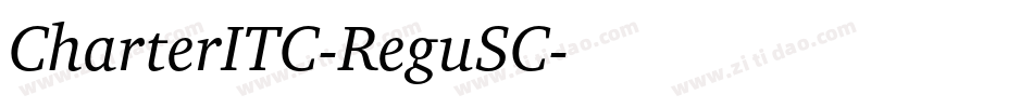 CharterITC-ReguSC字体转换