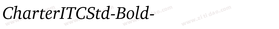 CharterITCStd-Bold字体转换