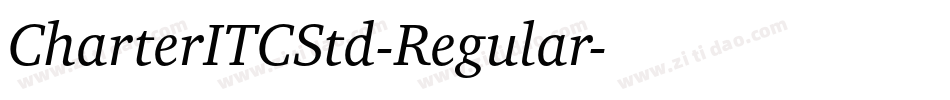 CharterITCStd-Regular字体转换