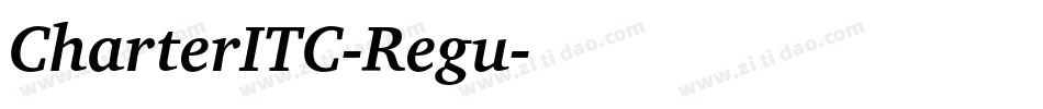 CharterITC-Regu字体转换