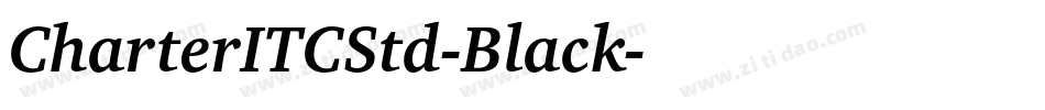 CharterITCStd-Black字体转换