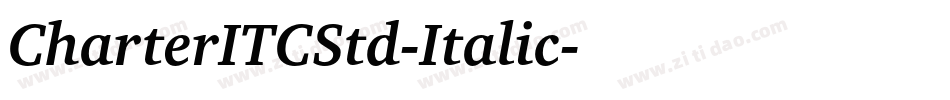 CharterITCStd-Italic字体转换