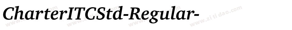 CharterITCStd-Regular字体转换