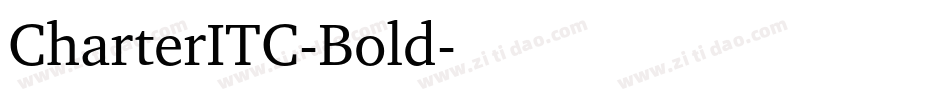 CharterITC-Bold字体转换