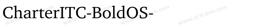 CharterITC-BoldOS字体转换