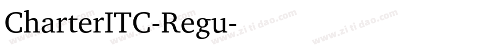 CharterITC-Regu字体转换